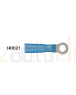 Quikcrimp HDC21 Blue 4mm Heatshrink Ring Terminal