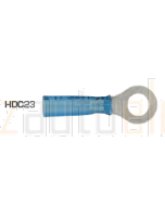 Quikcrimp HDC23 Blue 6mm Heatshrink Ring Terminal