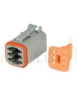 Hella Mining 9.HM4946 6-Way Male DT Connector (Incl. Wedge) - Pack of 10