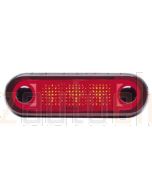 Hella Narrow Rim LED Courtesy Lamp - Red, 12V DC (95951031)