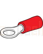 Hella Insulated Eye Terminals - Red, 4.3mm (Pack of 25) (8240)