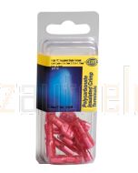 Hella PC Fully Insulated Female Blade Terminals - Red (Pack of 10) (8206)