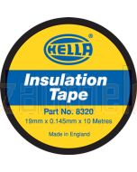 Hella PVC Electrical Insulation Tape - Black, 10m (8320)
