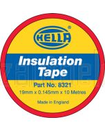 Hella PVC Electrical Insulation Tape - Red, 10m (8320)