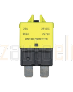 Ionnic CB227-20/10 227 Series Circuit Breaker ATC Blade - 20A, Pack of 10 (Yellow)