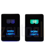 Lightforce CBSWTY2HW LED Switch with Work Light Symbol