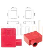 Ionnic SY2906-RED 12.5mm Cable, Right Hand Battery Terminal Insulator (Pack QTY 1)