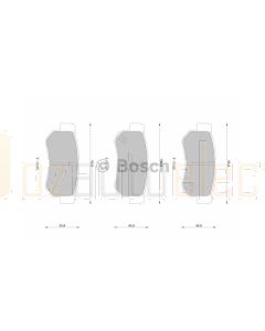 Bosch 0986AB1719 Brake Pad Set DB1451BL - Set
