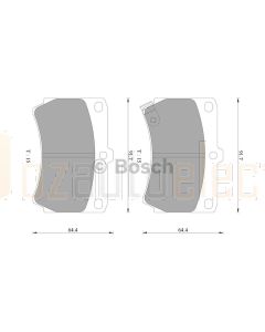 Bosch 0986AB2053 Brake Pad Set DB1158BL - Set