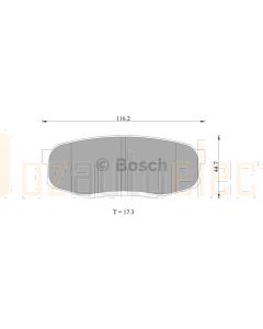 Bosch 0986AB2276 Brake Pad Set DB1857BL - Set