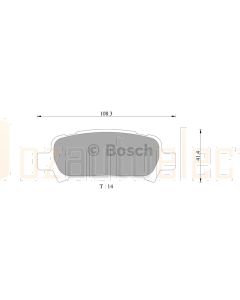 Bosch 0986AB2334 Brake Pad Set DB1379BL - Set