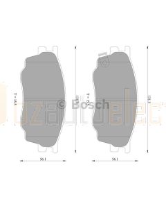 Bosch 0986AB2390 Brake Pad Set DB1682BL - Set