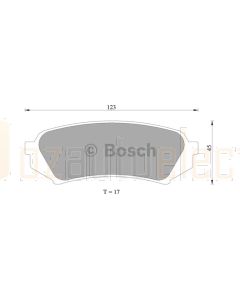 Bosch 0986AB2606 Brake Pad Set DB1383BL - Set