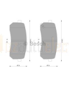 Bosch 0986AB3101 Brake Pad Set DB1957BL - Set