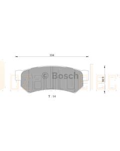 Bosch 0986AB3102 Brake Pad Set DB2056BL - Set