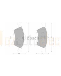 Bosch 0986AB9402 Brake Pad Set DB1821BL - Set