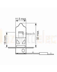 Bosch 0986AL1510 Bulb H3 24V 70W PK22s- Single