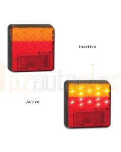 LED Autolamps 100BAR2 Stop/Tail/Indicator & Reflector Combination Lamp (Twin Blister)