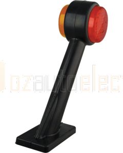 LED Autolamps 1004R Rubber Red/Amber Side Marker Lamps (RHS)