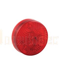 LED Autolamps Round Marker Lamps - Red (71mm Diam x 17mm high)