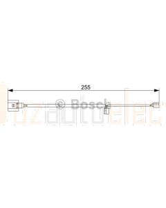 Bosch 1987473013 Brake Pad Wear Sensor, Front AP384 - Single