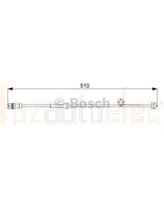 Bosch 1987473029 Brake Pad Wear Sensor, Front AP822 - Single