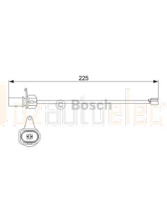 Bosch 1987474511 Brake Pad Wear Sensor, Front AP611 - Single