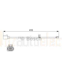 Bosch 1987474516 Brake Pad Wear Sensor, Front AP616 - Single
