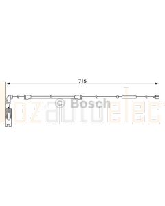 Bosch 1987474946 Brake Pad Wear Sensor, Front AP201 - Single