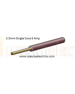 Narva 5812-30BN Brown Single Core Cable 2.5mm (30m Roll)