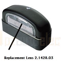 Hella 9.1428.03 Clear Lens to suit Hella 2550 Licence Plate Lamp