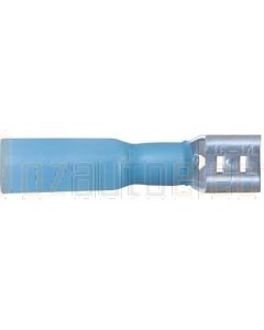 IONNIC HDC32 Blue 6.3mm Crimp & Seal Female Blade Heatshrink Terminals - Bag of 100