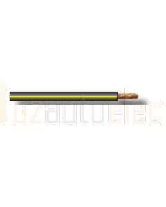 Black with Yellow Trace Single Core Cable 3mm - Cut to Length