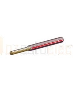 3mm Single Core Cable Brown with Red Tracer 30m Roll