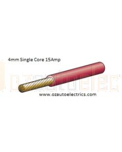 Red Single Core Cable 4mm - Cut to Length
