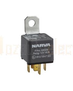 Narva 12V 40 Amp 5 Pin Diode Protected Normal Open Relay
