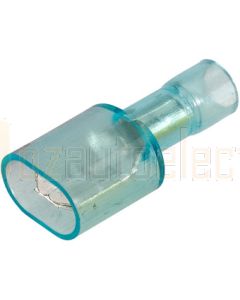 Narva 56012BL Male Blade Terminal, Transparent Polycarbonate, Fully Insulated 4mm (Blister Pack)