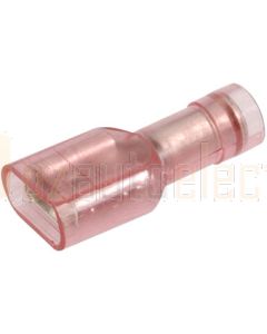 Narva 56141 Red Female Blade Crimp Terminal, Transparent Polycarbonate, Fully Insulated 2.5-3mm (Box of 100)