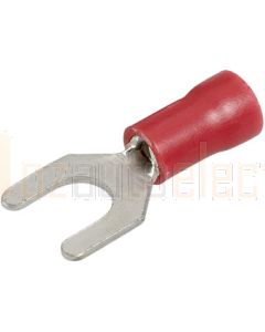 Narva 56164 Red Spade terminal flared vinyl, fully insulated - 100 pack