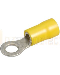 Details about   4-6mm Yellow M6 Ring Crimp Connector Terminal Insulated QTY=20 002287