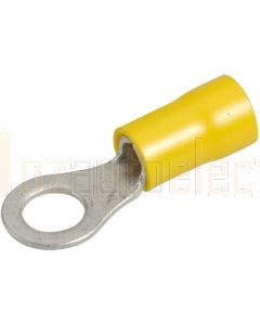 Narva 56088BL Ring Terminal Flared Vinyl, Insulated (Eye Terminal) 6.3mm dia (Blister Pack)