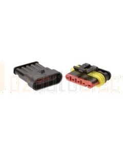 Narva 57525BL 5 way Waterproof AMP Connector - Male and Female (Blister Pack)
