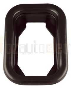 Rectangular Black Rubber Grommet to suit LED Autolamps 5590 Series