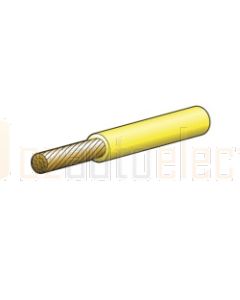 Yellow Single Core Cable 5mm - 1m Cut to Length