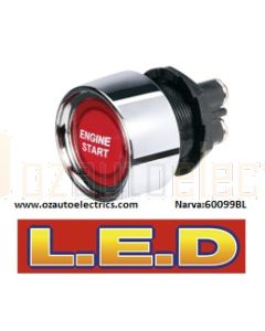 Narva 60099BL 12 Volt Starter Switch with Red L.E.D