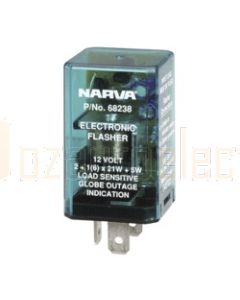 Narva 68238BL 12 Volt 3 Pin Electronic Flasher - Blister Pack