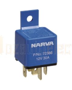 Narva 72386BL 12V 30Amp 5 Pin Mini Relay