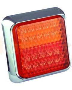 LED Autolamps 80CSTIM Stop/Tail & Indicator Combination Lamp - Chrome (Blister Single)