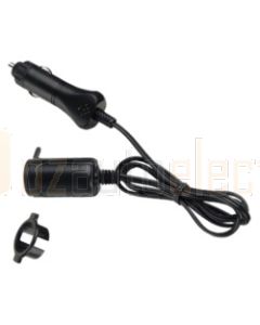 Narva 81030BL Cigarette Lighter Plug with Extended Lead and Accessory Socket