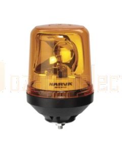 Narva 85652A Optimax Rotating Beacon (Amber) Single Bolt Mount 12/24 Volt